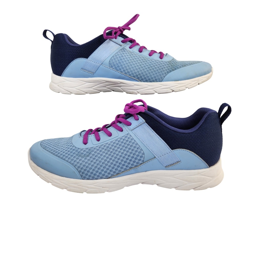 Vionic Isleah Women's Light Blue Purple Lace Up Athletic Shoes Sneakers Size 11